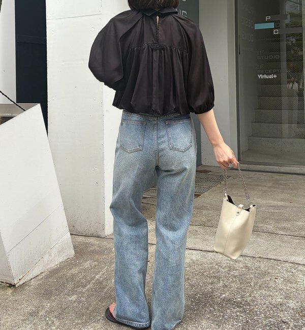  「バルーンクロップシアーシャツ」|シャツ・ブラウス|