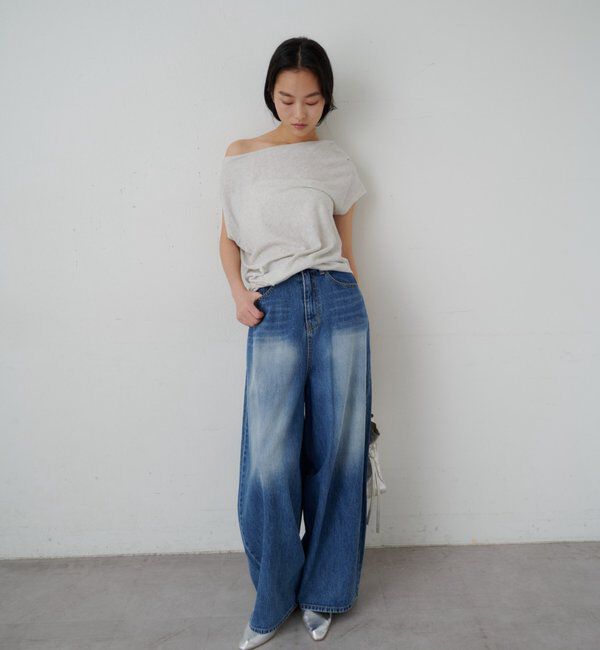  「アシメネックTee」|Tシャツ・カットソー|