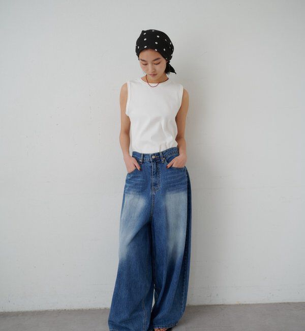  「【5色展開】リブコンパクトノースリーブ」|Tシャツ・カットソー|