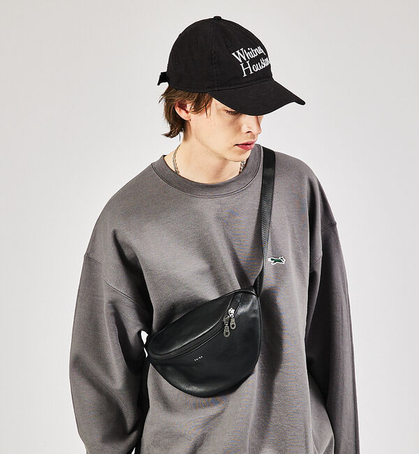 ABAHOUSE「【YArKA/ヤーカ】real leather zip shoulder bag」|その他|ブラック