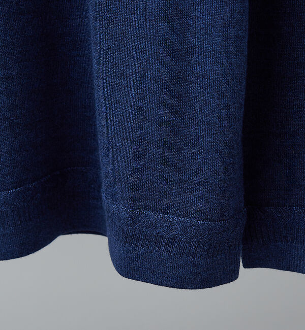 ABAHOUSE「Pure Merino ハイゲージモックネック ニット プルオーバー」|ニット・セーター|