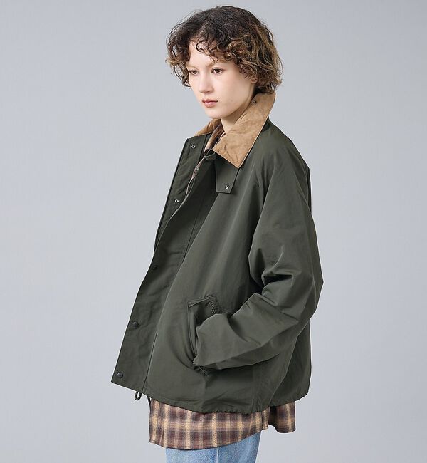 ABAHOUSE「【Barbour/バブアー】26SS TRANSPORT NYLON CASUA」|ブルゾン・スタジャン|カーキ