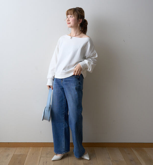 Rouge vif「【一部店舗限定】オフショルルーズスウェット」|スウェット・ジャージ|