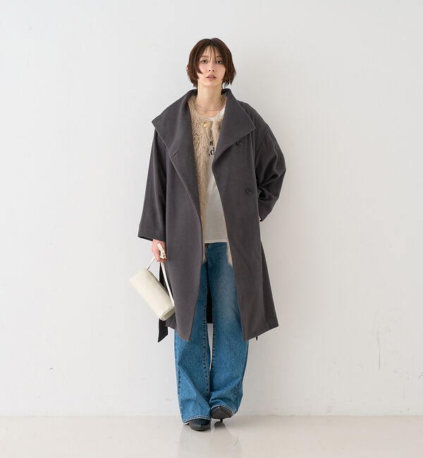 Rouge vif「【一部店舗限定】ショートビーバーニュアンスカラーコート」|その他|