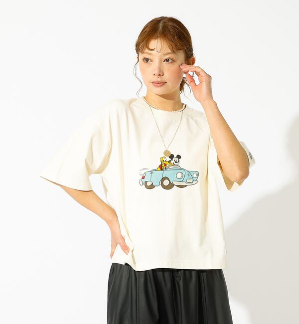 Rouge vif「【DISCUS/ディスカス】DISCUS&times;Disneyコラボ Tシャツ/半袖/デ」|Tシャツ・カットソー|
