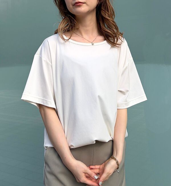 Rouge vif「ヴィンテージキュプラジャージー半袖プルオーバー」|Tシャツ・カットソー|