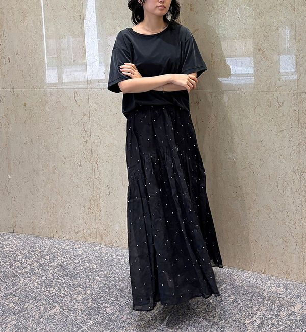 Rouge vif「ヴィンテージキュプラジャージー半袖プルオーバー」|Tシャツ・カットソー|