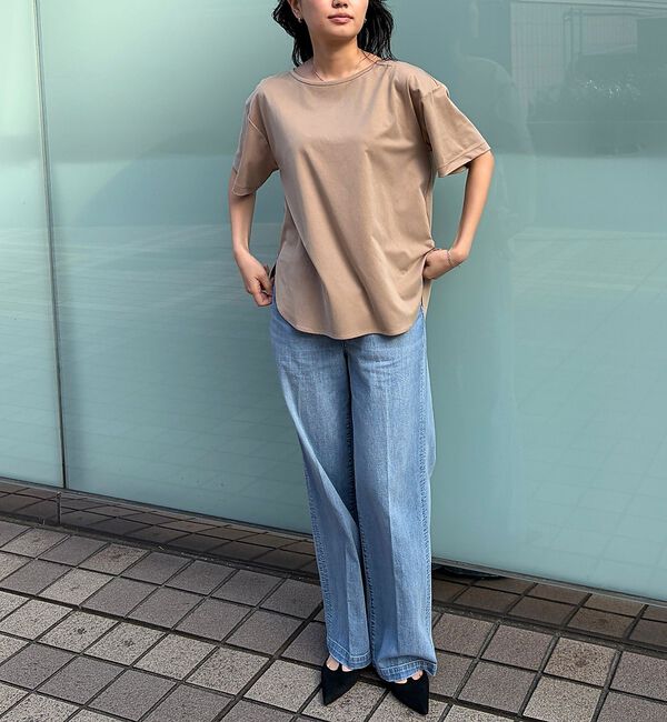 Rouge vif「ヴィンテージキュプラジャージー半袖プルオーバー」|Tシャツ・カットソー|