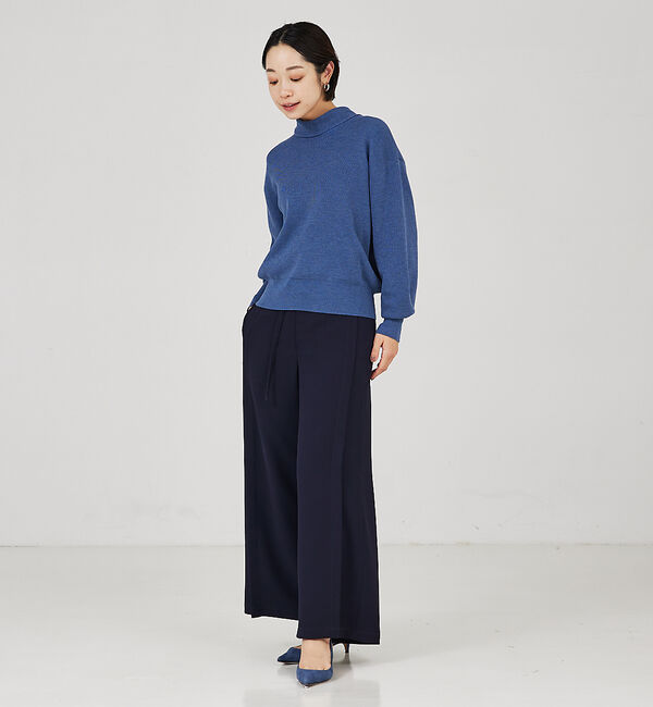 qualite「ベルテッドワイドフレアパンツ」|その他|