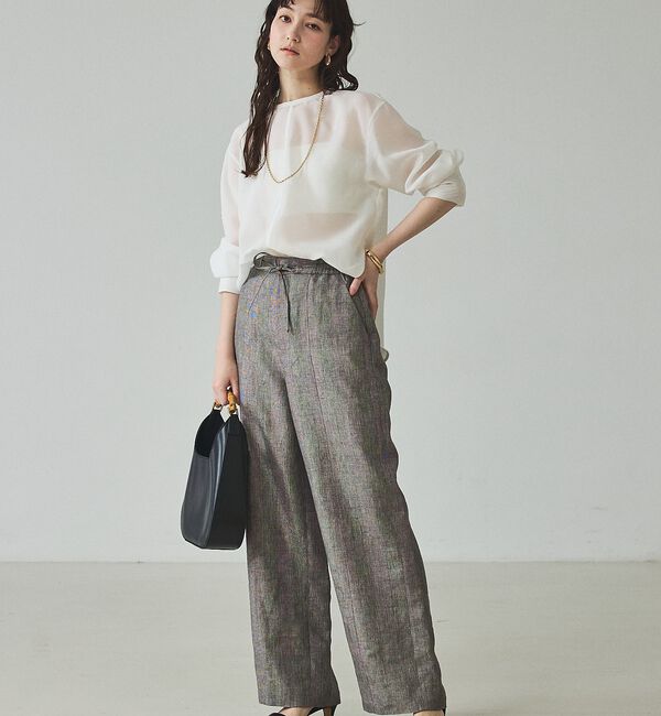 qualite「【セットアップ対応】ラメリネンドロストパンツ」|その他|