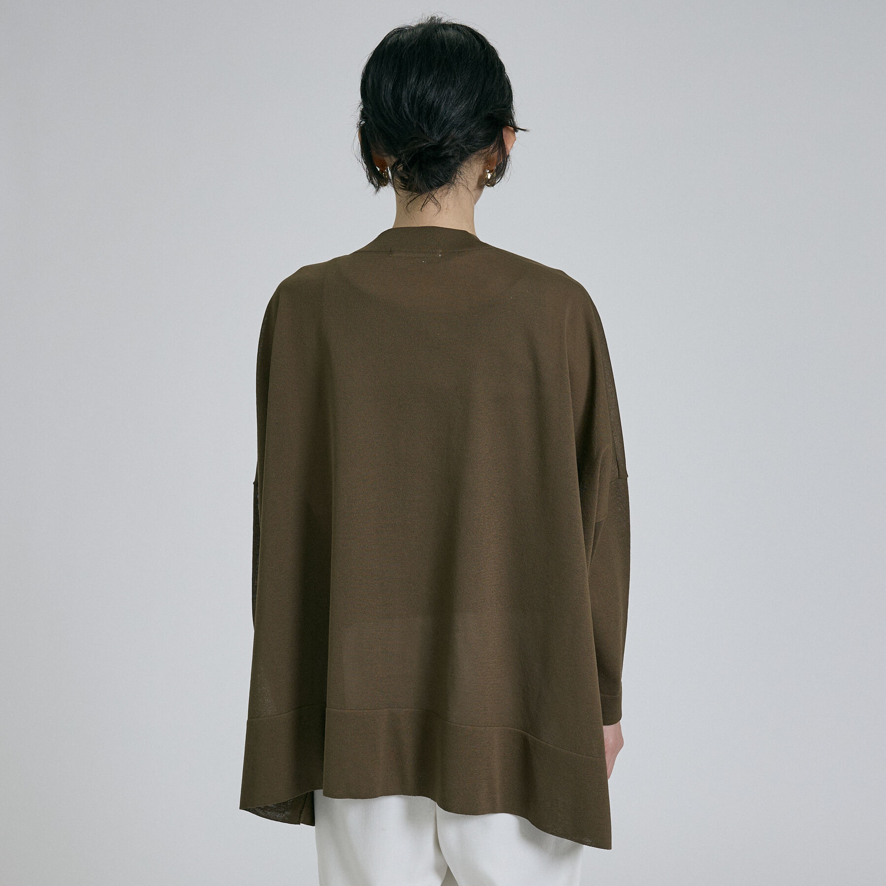 qualite「【接触冷感】シアーオーバーカーディガン」|カーディガン|