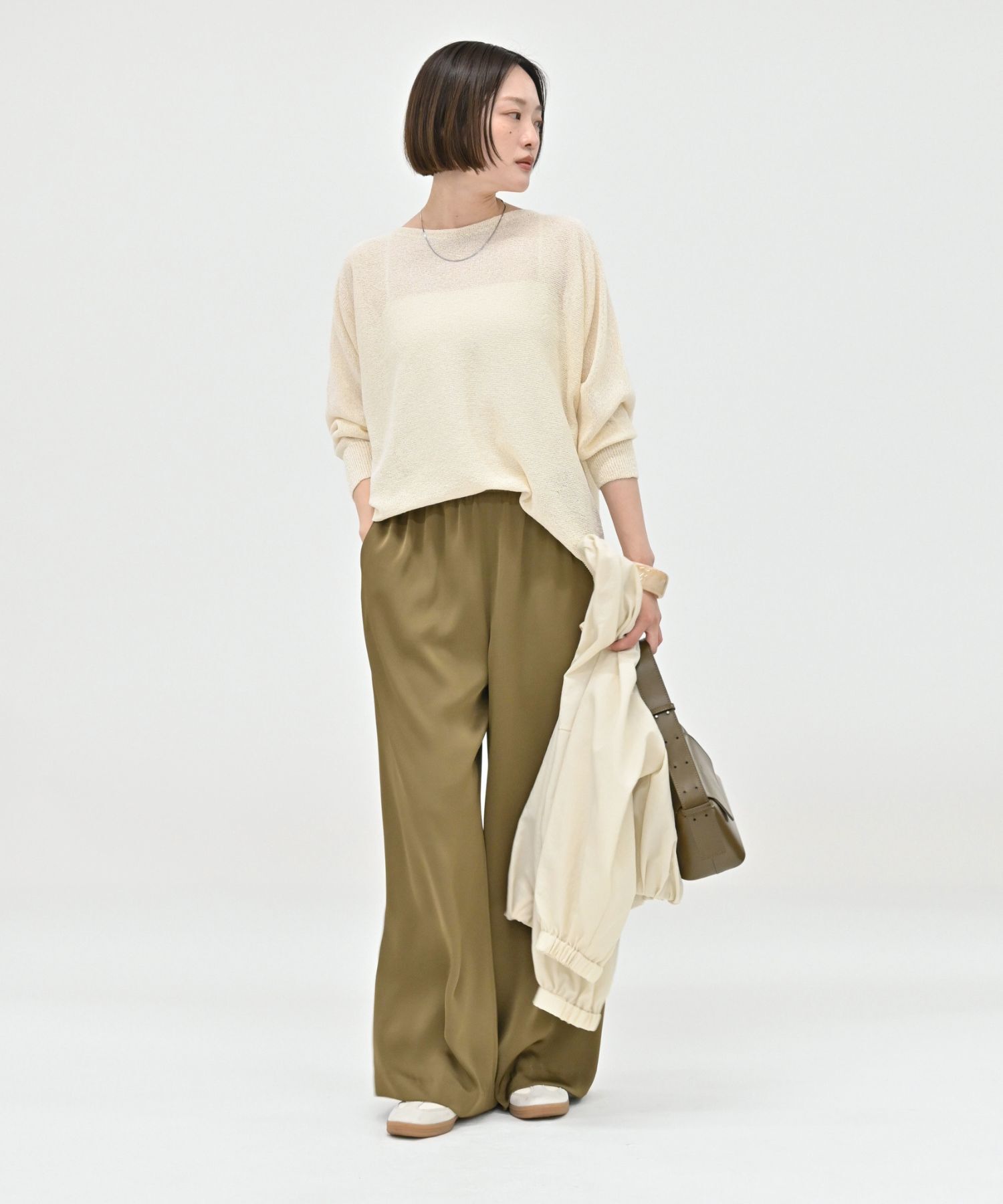 qualite「【夏まで快適に着られる】camifineニットプルオーバー」|Tシャツ・カットソー|