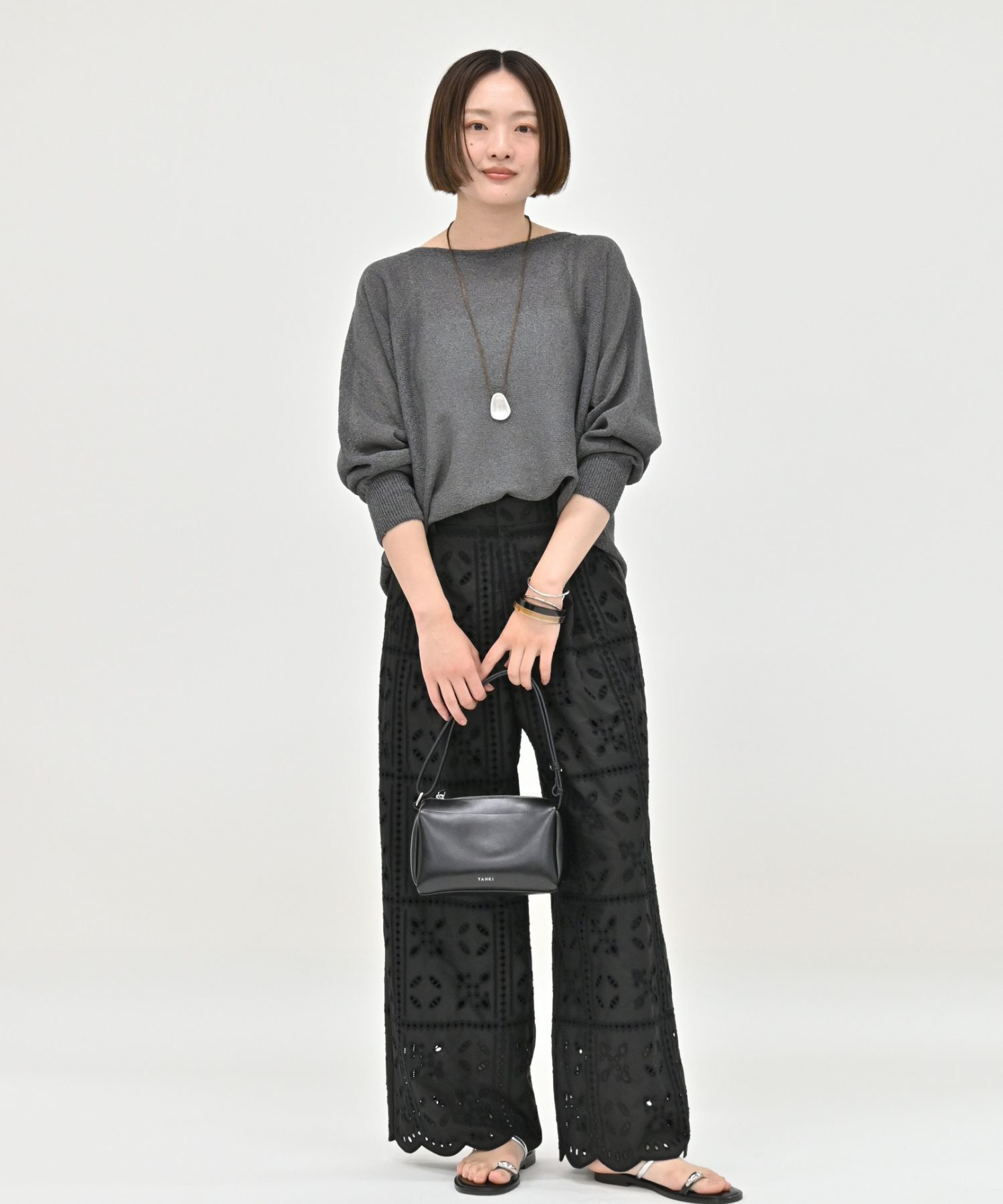 qualite「【夏まで快適に着られる】camifineニットプルオーバー」|Tシャツ・カットソー|