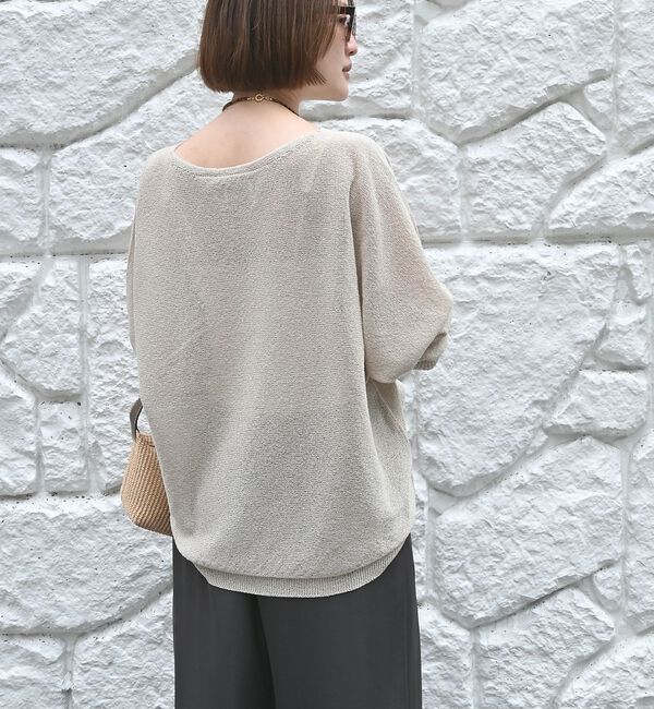 qualite「【夏まで快適に着られる】camifineニットプルオーバー」|Tシャツ・カットソー|