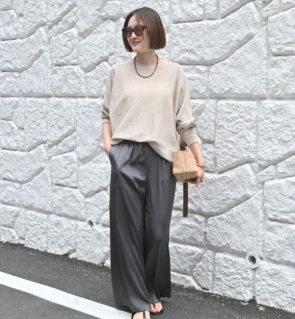qualite「【夏まで快適に着られる】camifineニットプルオーバー」|Tシャツ・カットソー|