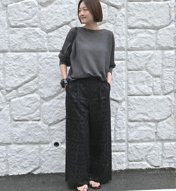 qualite「【夏まで快適に着られる】camifineニットプルオーバー」|Tシャツ・カットソー|