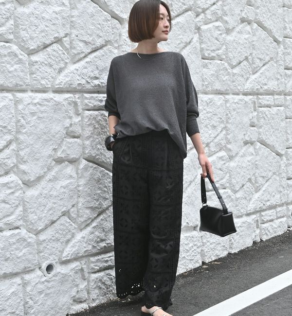 qualite「【夏まで快適に着られる】camifineニットプルオーバー」|Tシャツ・カットソー|