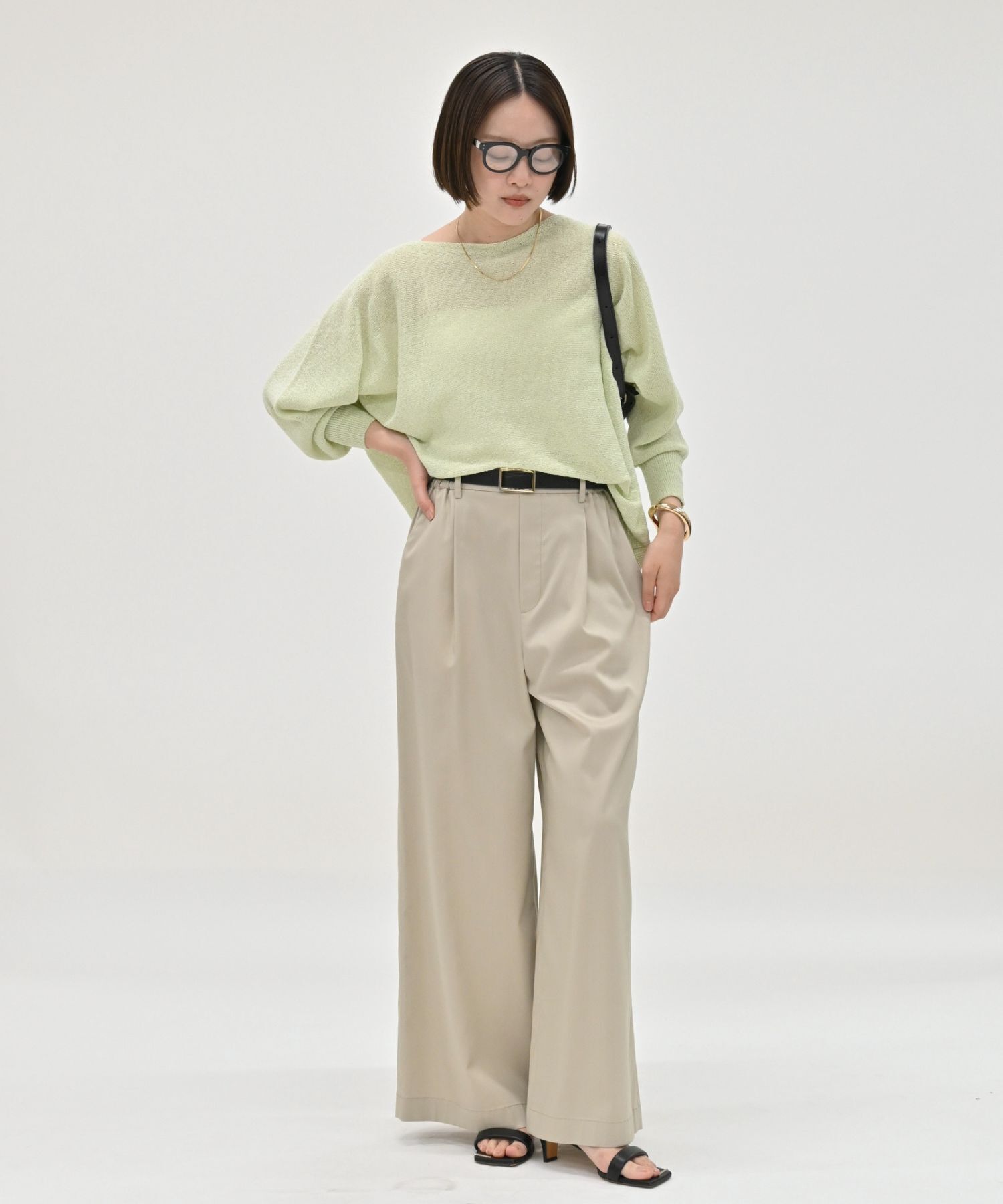 qualite「【夏まで快適に着られる】camifineニットプルオーバー」|Tシャツ・カットソー|