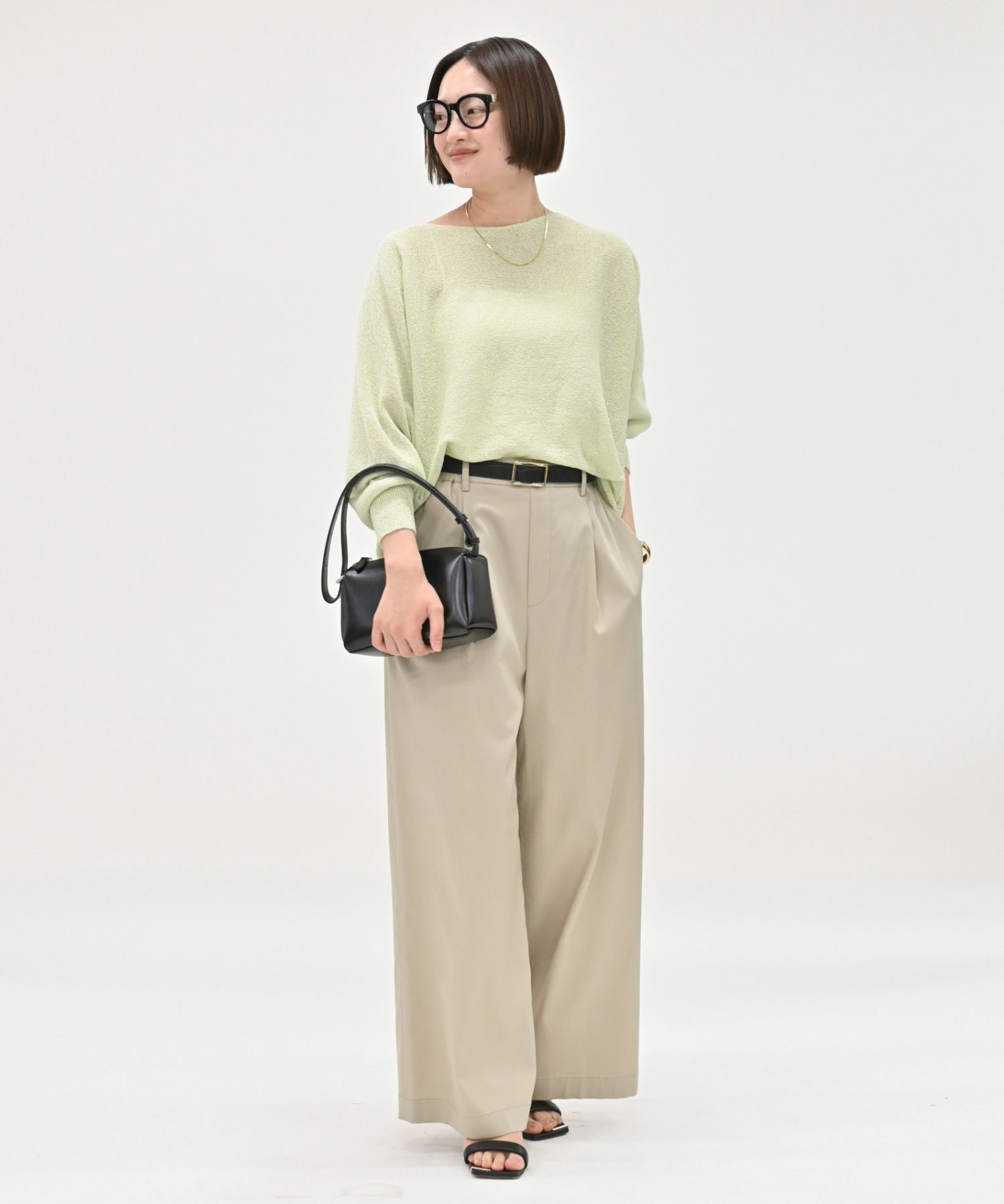qualite「【夏まで快適に着られる】camifineニットプルオーバー」|Tシャツ・カットソー|