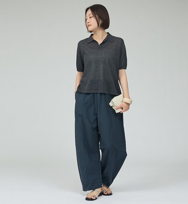 qualite「ラメポロニットTシャツ」|Tシャツ・カットソー|