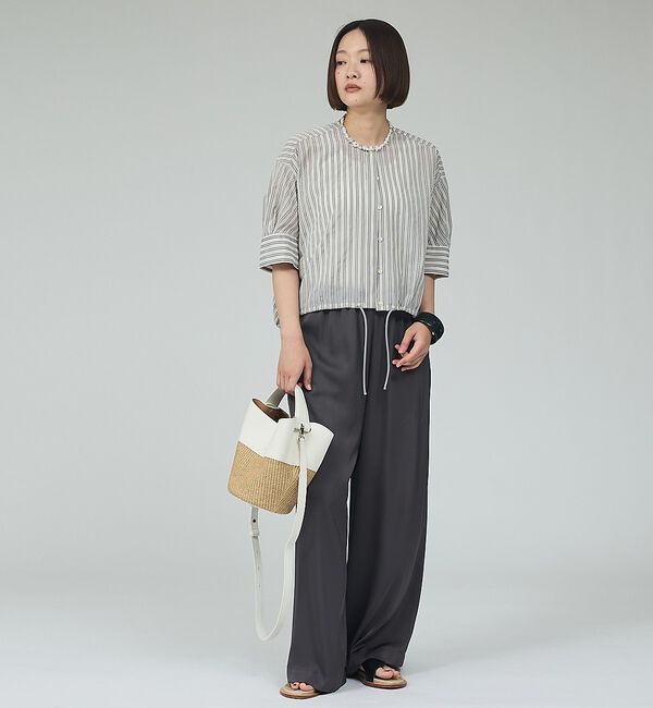 qualite「【FEEL & TASTE】Lilyrafiacombi バスケットバッグ」|ショルダー・メッセンジャー|