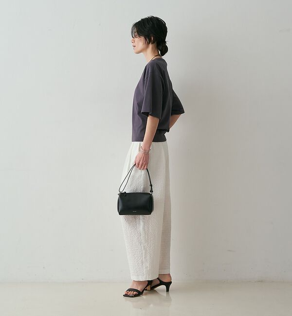 qualite「【セットアップ対応】シアーギンガムクロップドパンツ」|その他|
