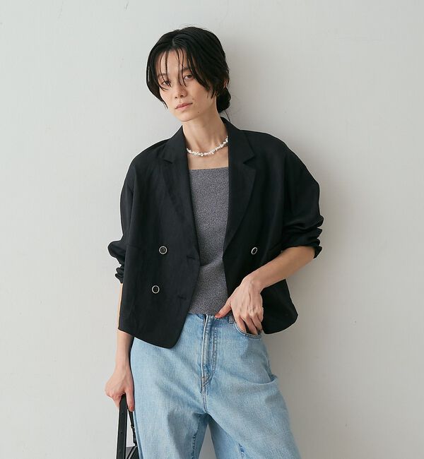 qualite「リネンショートジャケット」|その他|