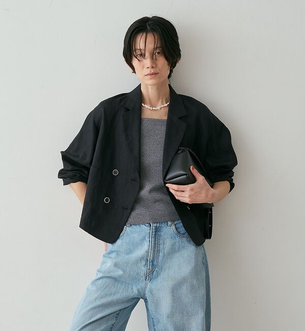 qualite「リネンショートジャケット」|その他|
