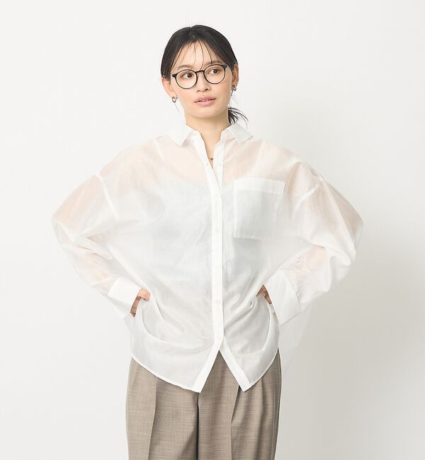 abahouse mavie「シアーシャツ」|シャツ・ブラウス|