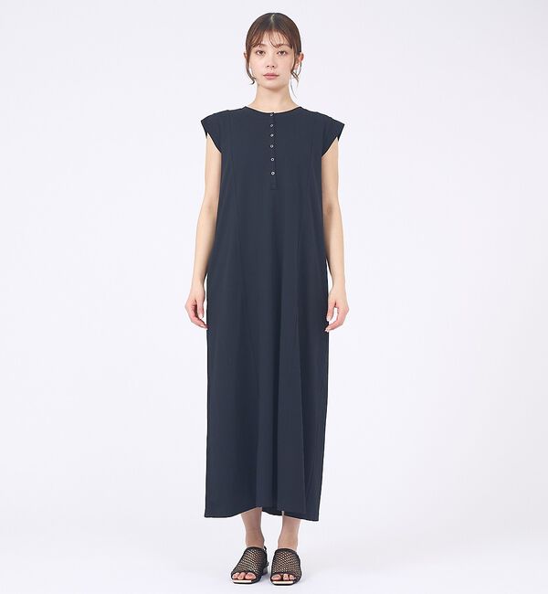 abahouse mavie「【接触冷感＆速乾】ヘンリーネック2WAYワンピース」|ワンピース|