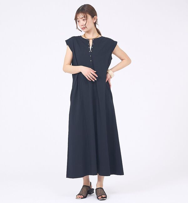 abahouse mavie「【接触冷感＆速乾】ヘンリーネック2WAYワンピース」|ワンピース|