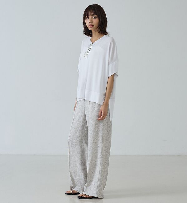 abahouse mavie「【二の腕カバー】スラブプルオーバー」|Tシャツ・カットソー|