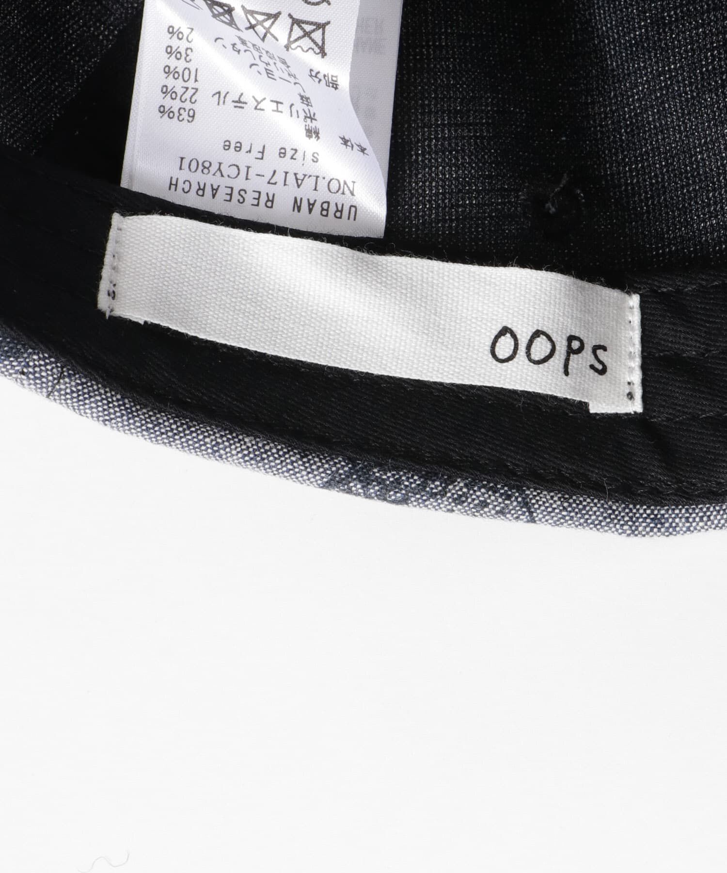 Sonny Label 「OOPS　フェイクレザー&times;総柄キャップ」|キャップ・キャスケット|