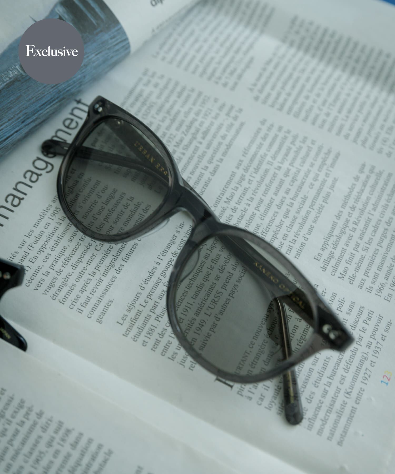 URBAN RESEARCH「『別注』KANEKO OPTICAL&times;URBAN RESEARCH　URA-1」|メガネ|グレー系その他