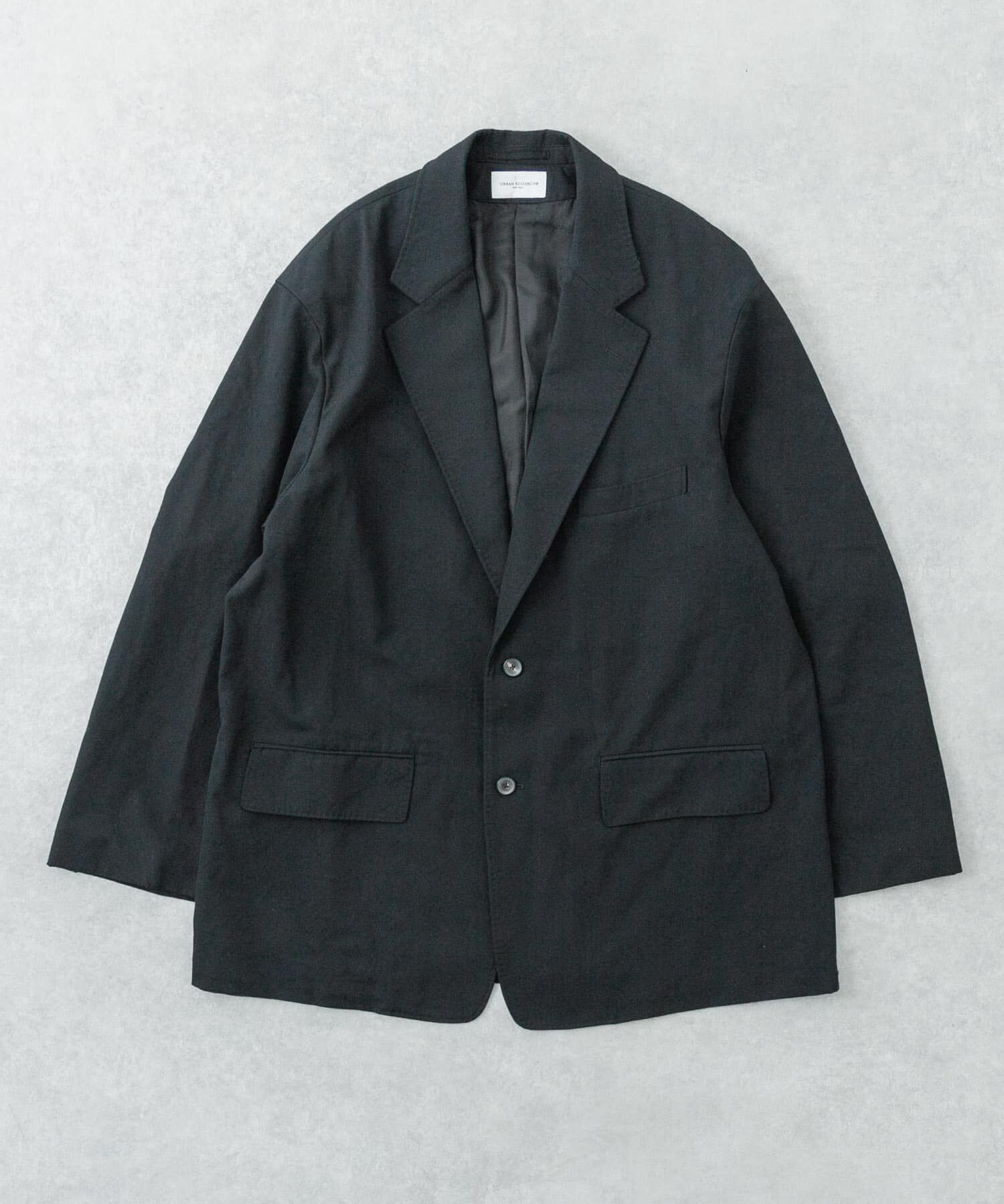 URBAN RESEARCH「new basic　HIGH TWIST WOOL SINGLE JACKET」|その他|ブラック