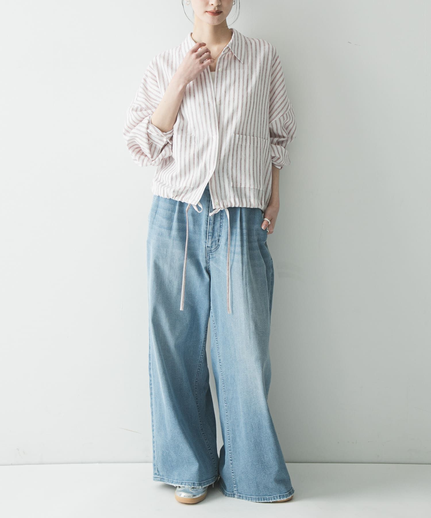 URBAN RESEARCH「ラミーレーヨンワイドショートシャツ」|シャツ・ブラウス|