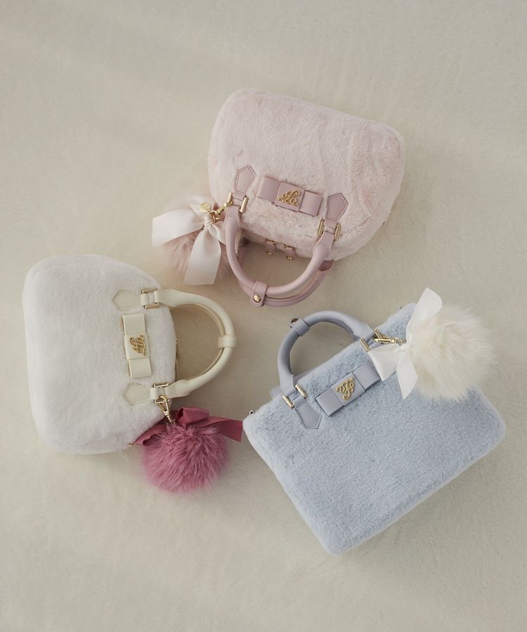 Maison de FLEUR「【限定カラーあり】フェイクファーラウンドバッグ」|ハンドバッグ|
