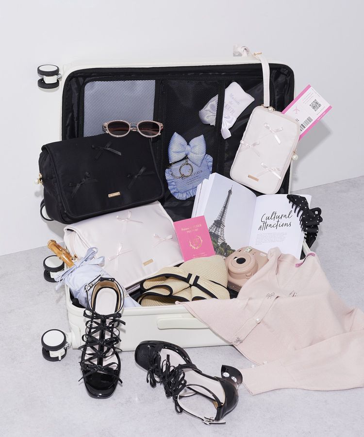 Maison de FLEUR「【2Way】リボン付き2Wayマルチケース」|ポーチ|