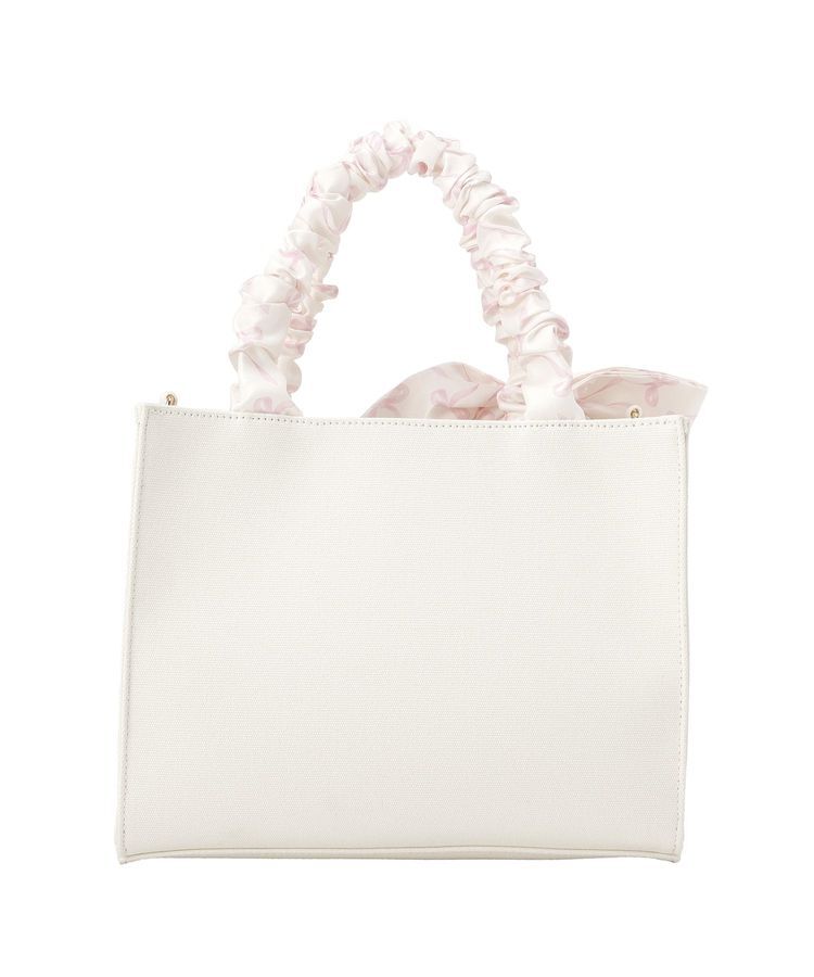 Maison de FLEUR「【2WAY/スカーフ付き】ギャザーハンドル2Wayバッグ」|ハンドバッグ|