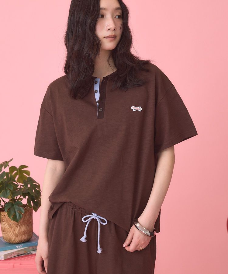 AMERICAN HOLIC「【PENNEY'S】配色ポロ+ショートパンツ」|オールインワン|