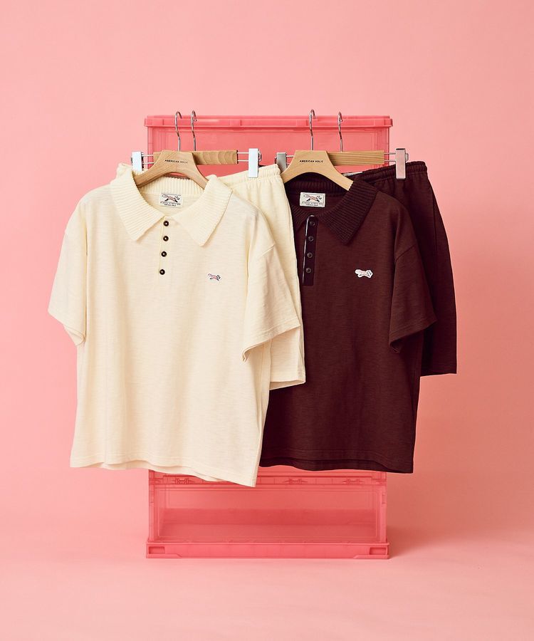 AMERICAN HOLIC「【PENNEY'S】配色ポロ+ショートパンツ」|オールインワン|