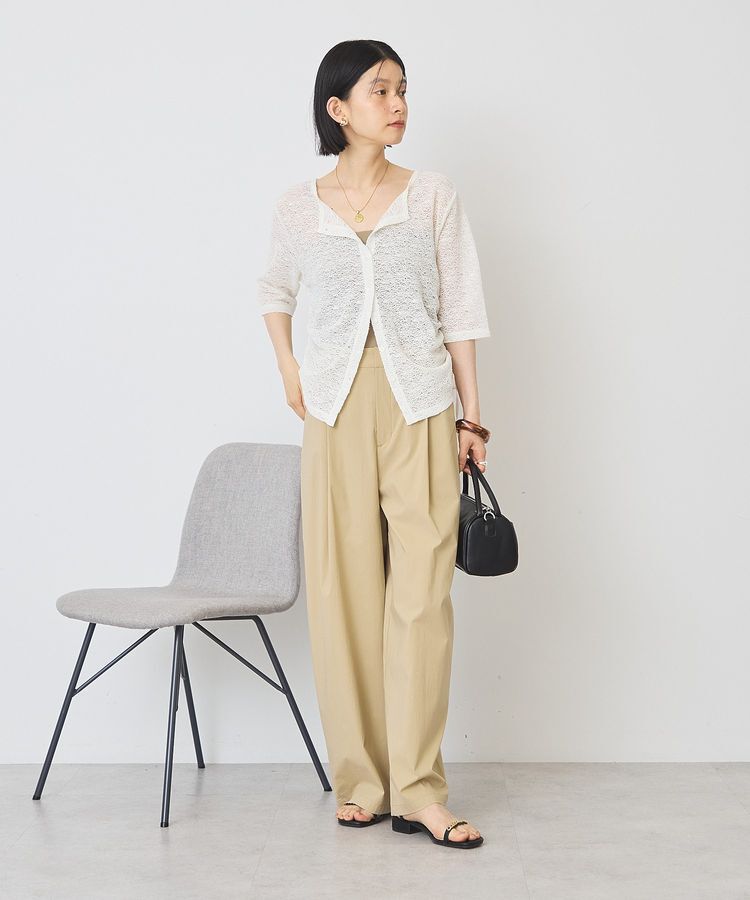 AMERICAN HOLIC「レース5分袖カーディガン」|カーディガン|