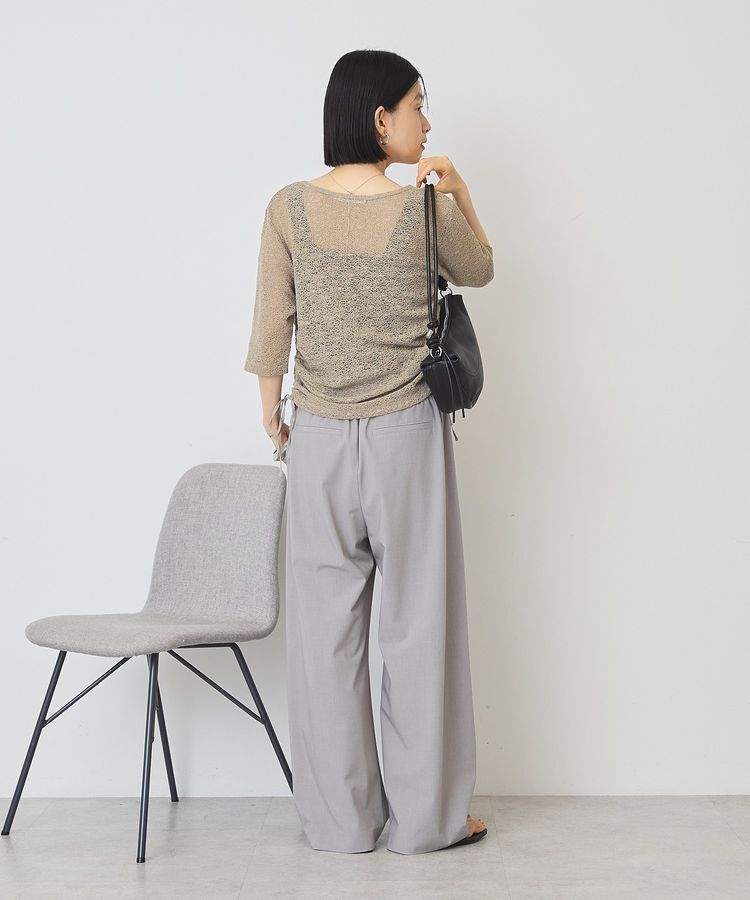 AMERICAN HOLIC「レース5分袖カーディガン」|カーディガン|
