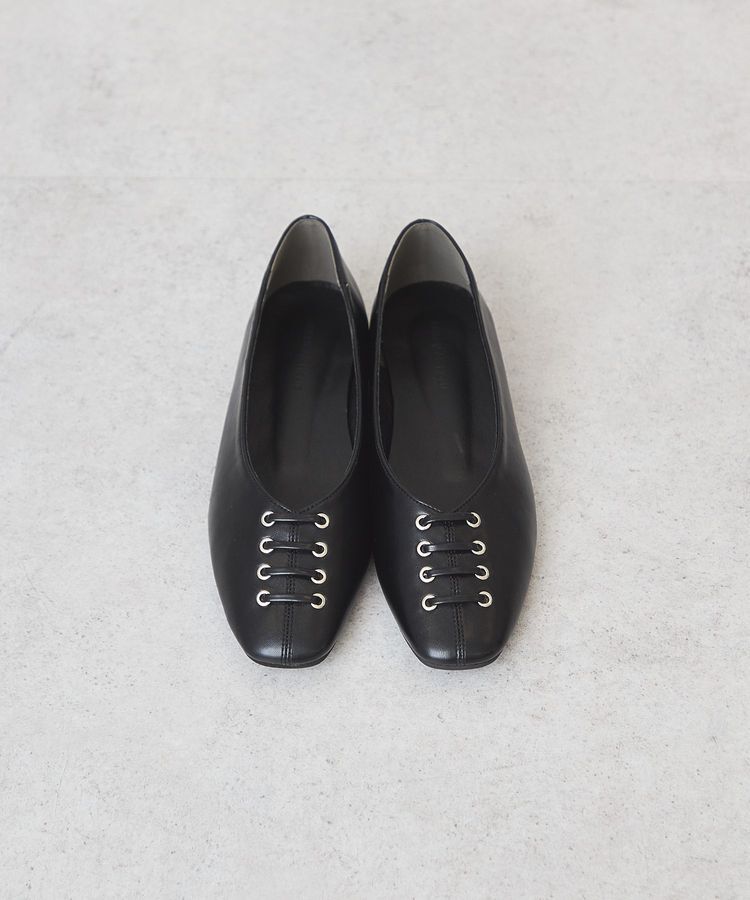 AMERICAN HOLIC「スクエアトゥレースアップパンプス」|パンプス|Black