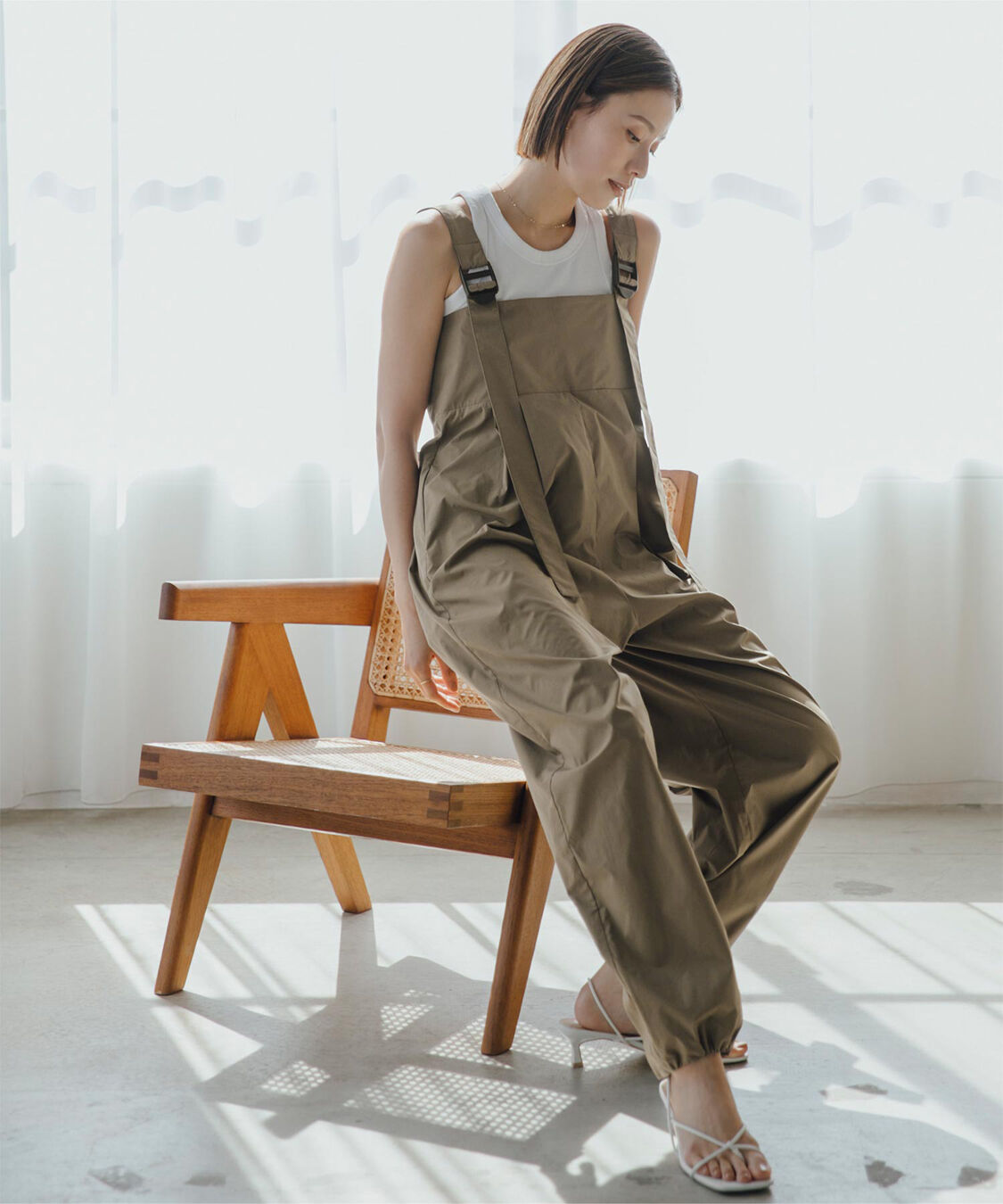ur's「【黒川翼さんコラボアイテム】撥水素材サロペット/ラッシュガード」|コンビネゾン|