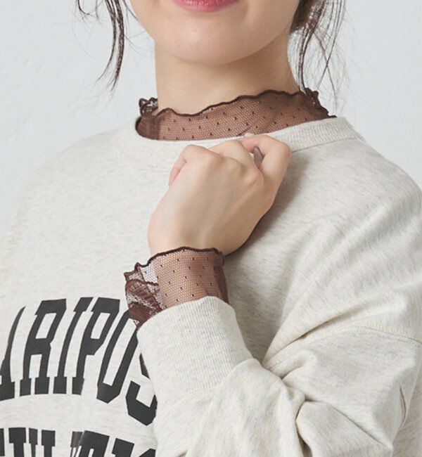  「【リバイバル/新色追加】ドットチュールドッキングカットソー」|Tシャツ・カットソー|