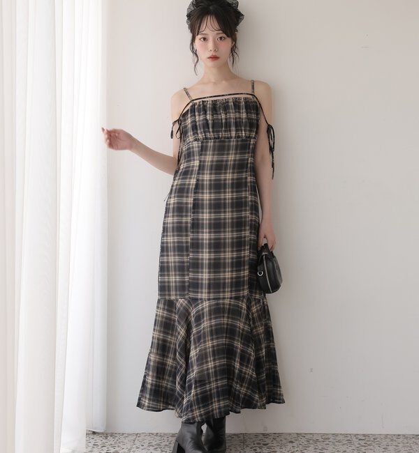  「【WEB限定リバイバル】ニットセットキャミワンピース」|ワンピース|
