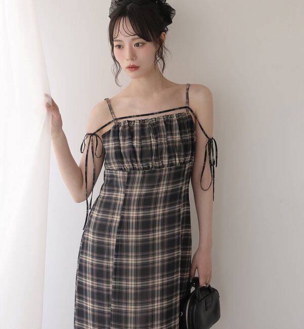  「【WEB限定リバイバル】ニットセットキャミワンピース」|ワンピース|
