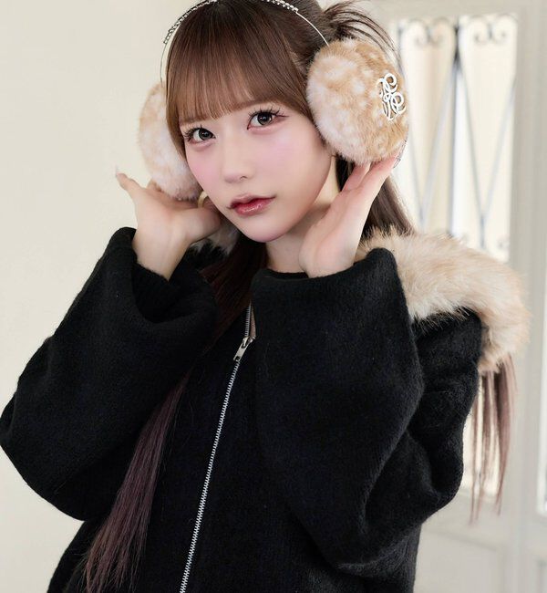  「【Premium order】ビジュー付きフェイクファーイヤーマフ」|その他|