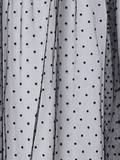 Samansa Mos2「◇【接触冷感/UVカット】ドットチュールドッキングTシャツ」|Tシャツ・カットソー|